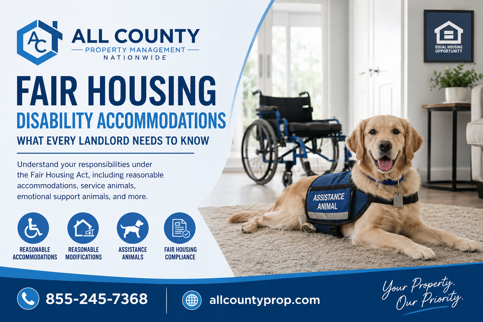 What Every Landlord Needs to Know About Disability Accommodations, Fair Housing, and Assistance Animals
